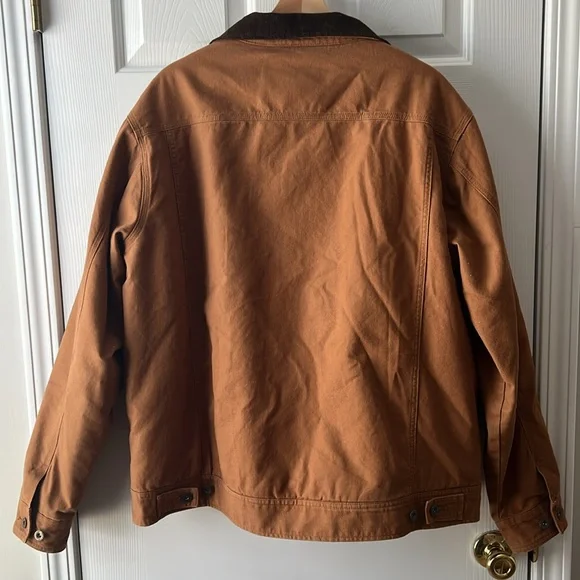 Woolrich Sherpa lined Canvas Trucker Jacket XL - Picture 5 of 13